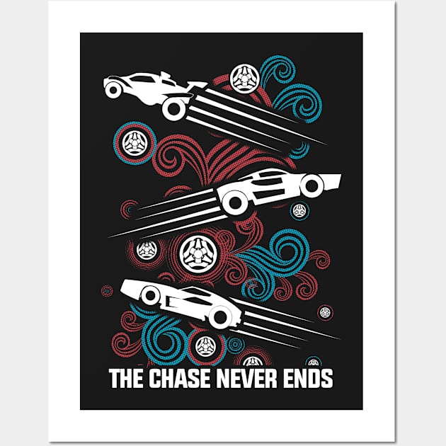 Rocket League Video Game The Chase Funny Gifts Wall Art by justcoolmerch